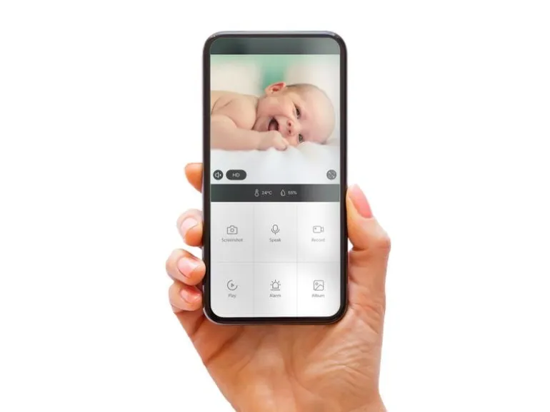 Alecto Video-Babyphone Smartbaby 10 Weiss/Grau