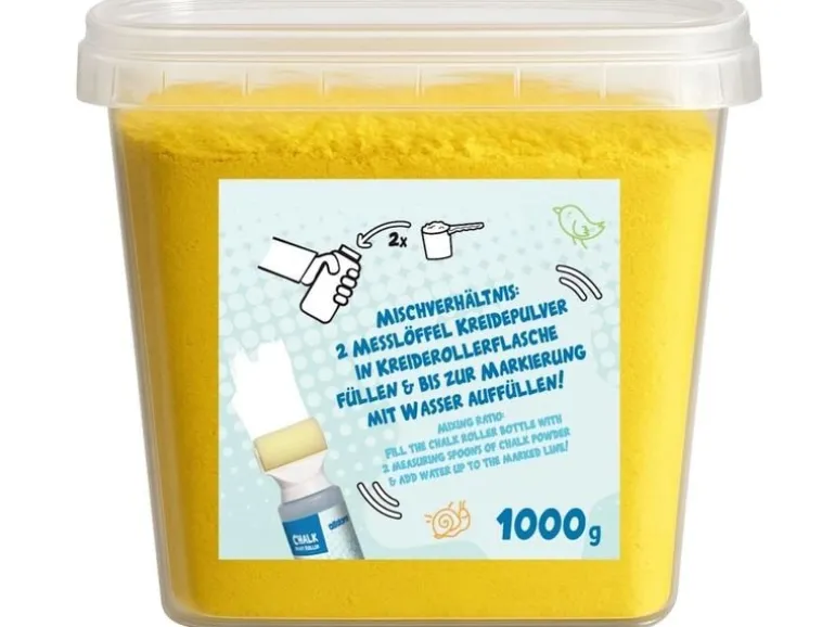 alldoro Nachfüll-Kreidepulver Gelb 1 kg