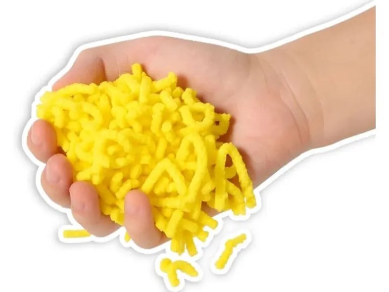 alldoro Squishy Worms Gelb, Kunststoff, 120 g