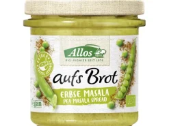 Allos Bio Aufstrich aufs Brot Erbse Masala Glas 140 g