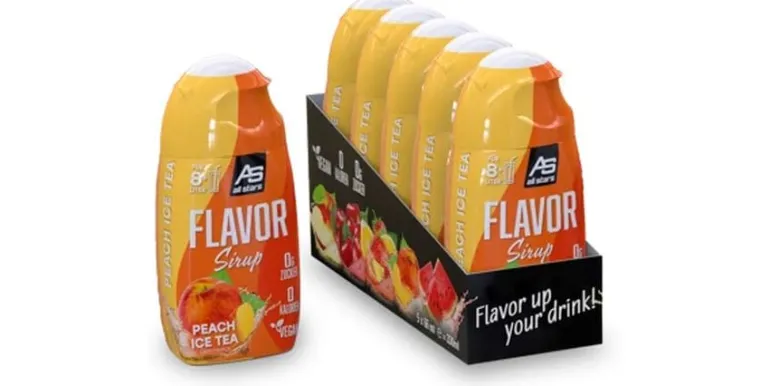 All Stars Flavor Sirup 5 x 65 ml Flasche Ice Tea Pfirsich