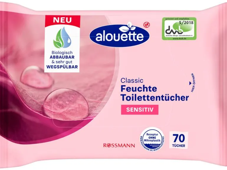 alouette Feuchttücher Classic Sensitiv 3 x 70 Stück