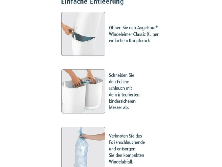 Angelcare Windeleimer Classic XL Weiss
