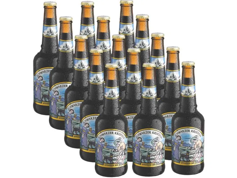 Appenzeller Bier Bier Schwarzer Kristall 15 x 0.33 l