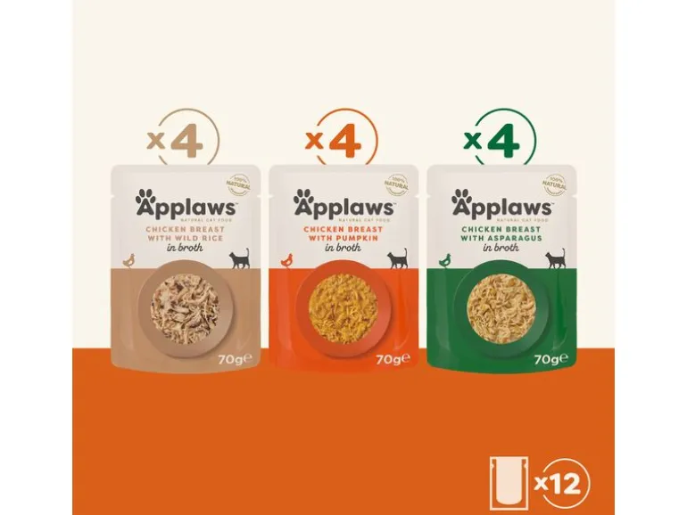 Applaws Nassfutter Multipack Chicken Selection 12 x 70 g