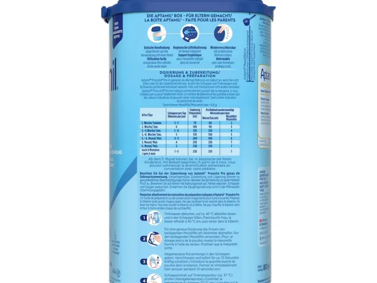 Aptamil Anfangsmilch Pronutra Pre 800 g