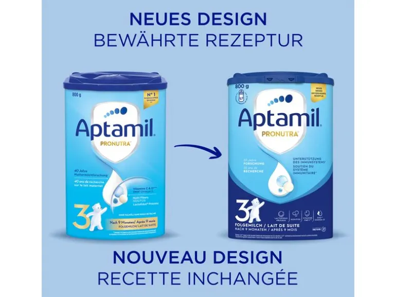 Aptamil Folgemilch Pronutra 3, 4x 800 g