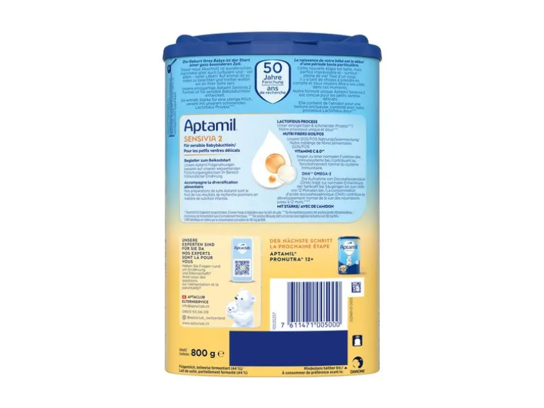 Aptamil Folgemilch Sensivia 2, 4x 800 g