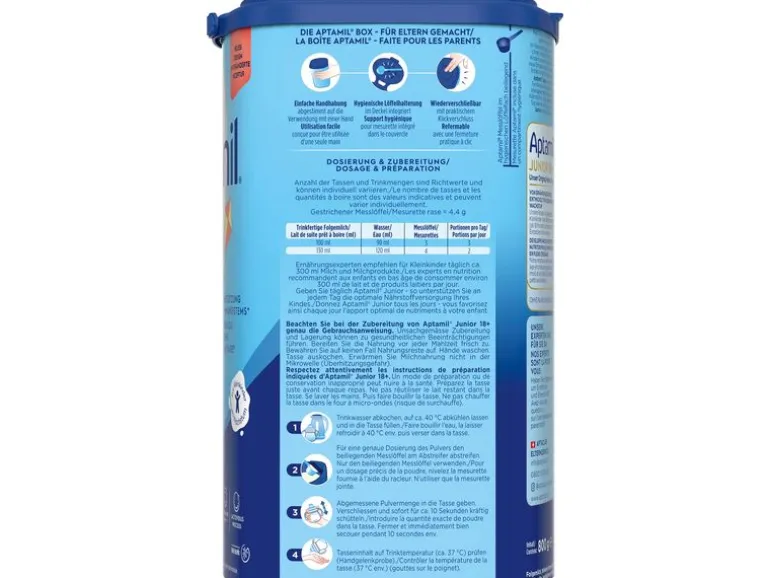 Aptamil Juniormilch Pronutra Junior 18+ Nature 800 g