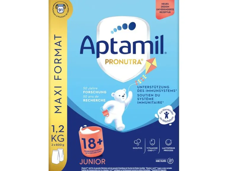 Aptamil Juniormilch Pronutra Junior 18+ Nature, 6x 600 g