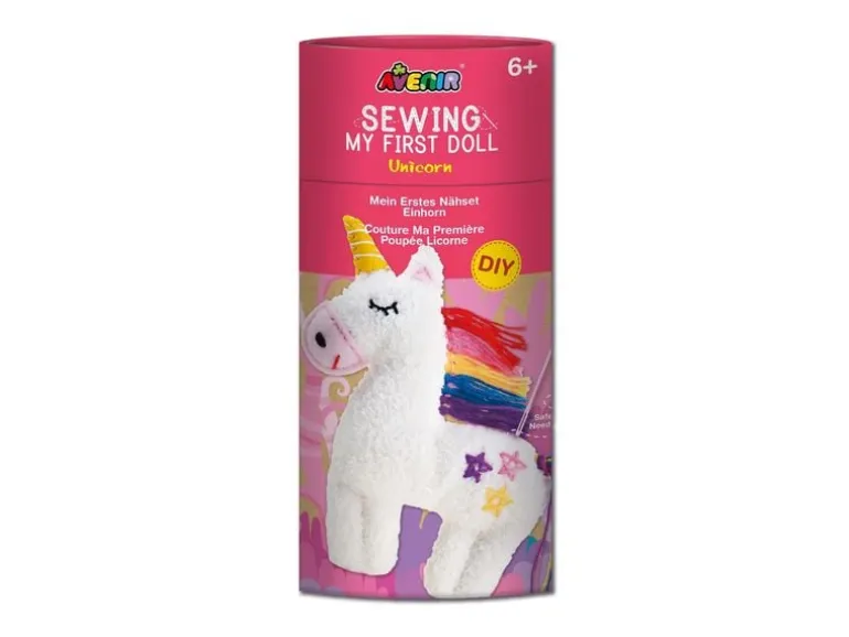 AVENIR Nähset Einhorn Plüschtier 23 x 23 cm