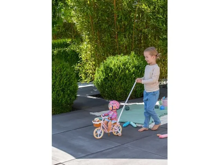 Baby Born Fahrrad mit Welpen Lucky und Stützrädern