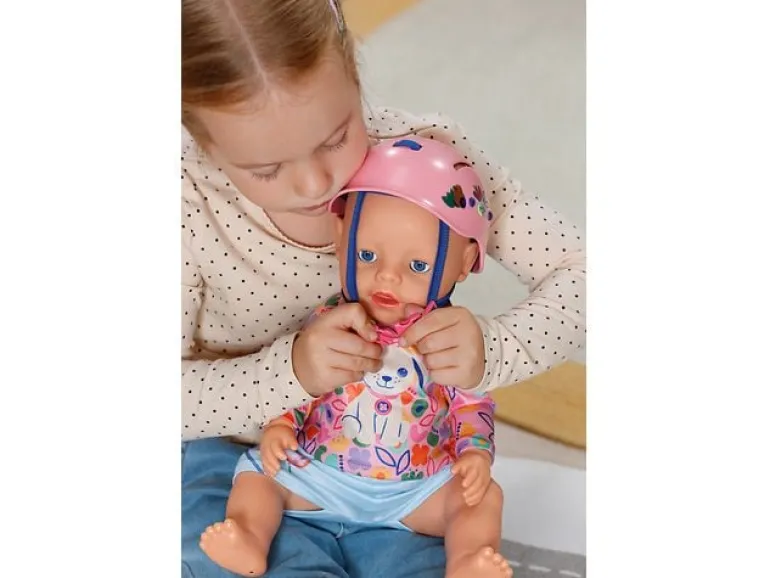 Baby Born Fahrrad mit Welpen Lucky und Stützrädern