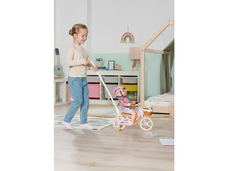 Baby Born Fahrrad mit Welpen Lucky und Stützrädern
