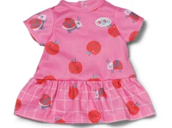 Baby Born Puppenkleidung Kleid mit Erdbeeren und Marienkäfern Pink