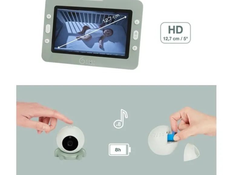 Babymoov Babyphone mit Kamera Yoo Go Plus HD Grün