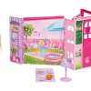 Barbie Barbie Wochenend-Haus mit Puppe, 30 cm, 4 Spielbereiche