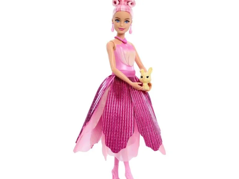 Barbie Spielset Flower Surprise Puppe Pink Tulpe
