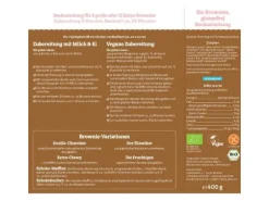 Bauck Mühle Backmischung Brownies glutenfrei 400 g