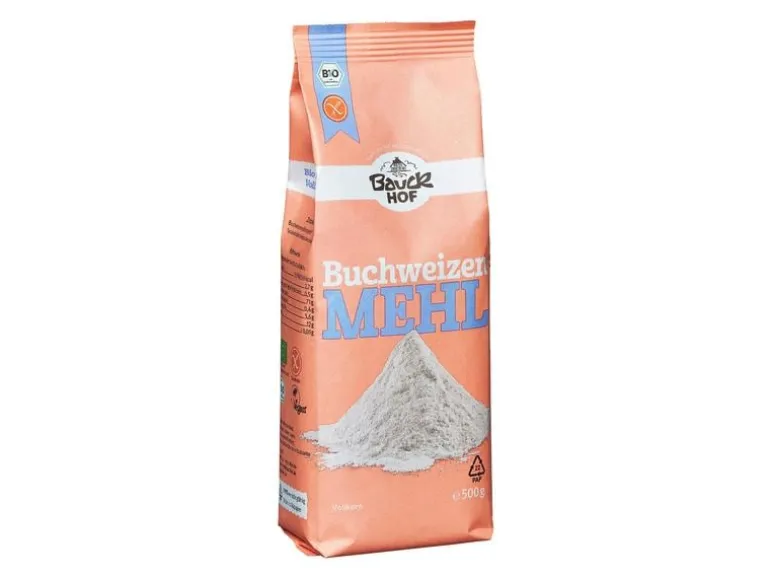 Bauck Mühle Bio Buchweizenmehl Vollkorn glutenfrei 500 g