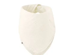 Bibs Bandana Bib Bio-Baumwoll-Musselin Weiss Elfenbein