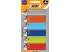 BIC Reibradfeuerzeug J26 Maxi, 6er Pack