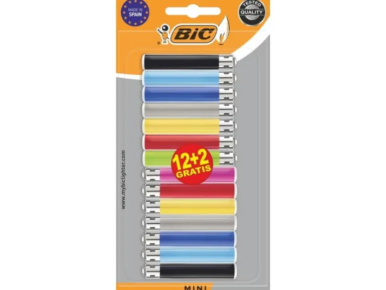 BIC Reibradfeuerzeug J25 Mini, 14er Pack