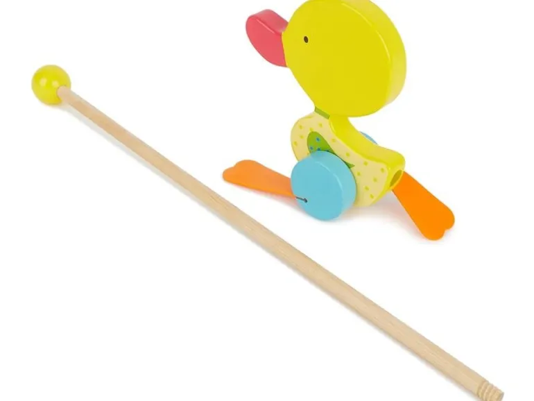 bieco Schiebespielzeug Roller-Strichwatscheente Gelb