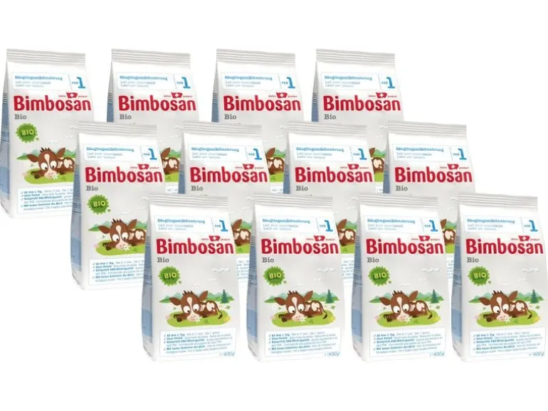 Bimbosan Anfangsmilch Bio 1, Auffüllpack 12 x 400g