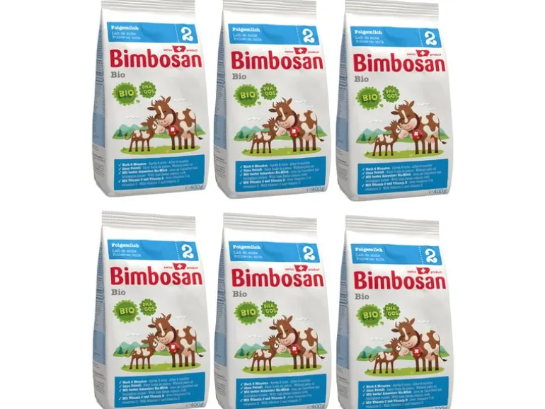 Bimbosan Folgemilch Bio 2, Auffüllpack 6 x 400g