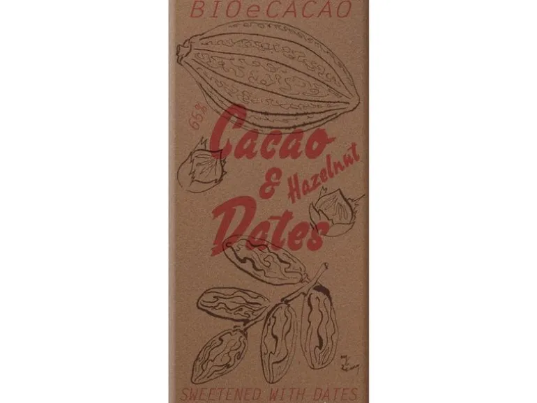 BioeCacao Dattelschokolade Hazelnut 65% 90 g