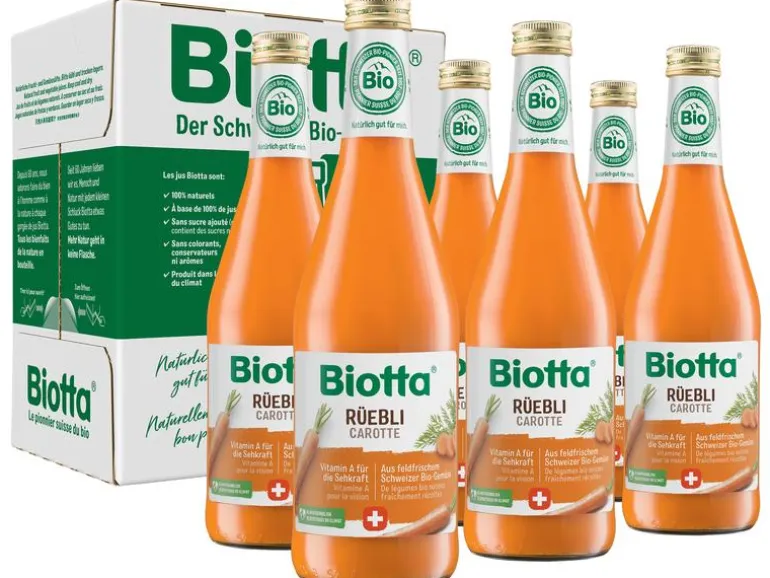 Biotta Säfte Rüebli Bio 6 x 0.5 l