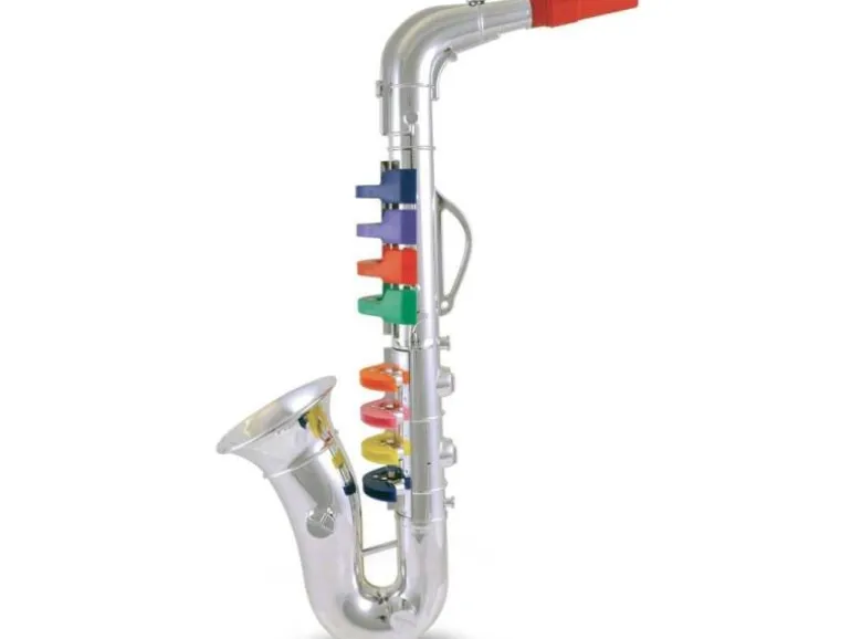 Bontempi Musikinstrument Saxophon mit 8 farbigen Tasten