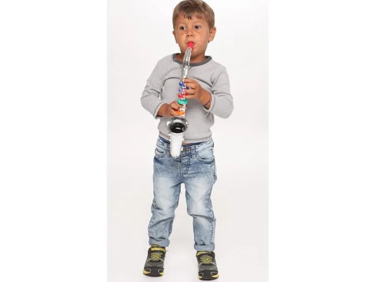 Bontempi Musikinstrument Saxophon mit 8 farbigen Tasten