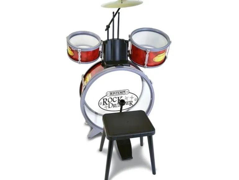 Bontempi Musikinstrument Schlagzeug 4er-Set