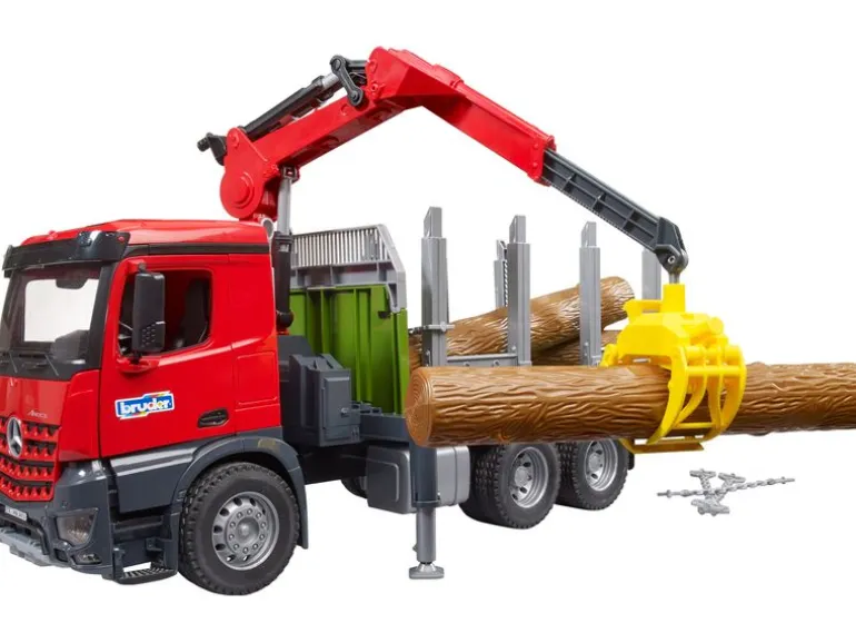 Bruder Spielwaren Arocs Holztransport-LKW