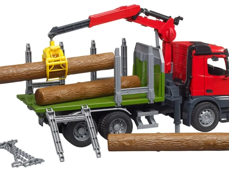 Bruder Spielwaren Arocs Holztransport-LKW