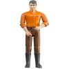 Bruder Spielwaren Figur mit brauner Hose
