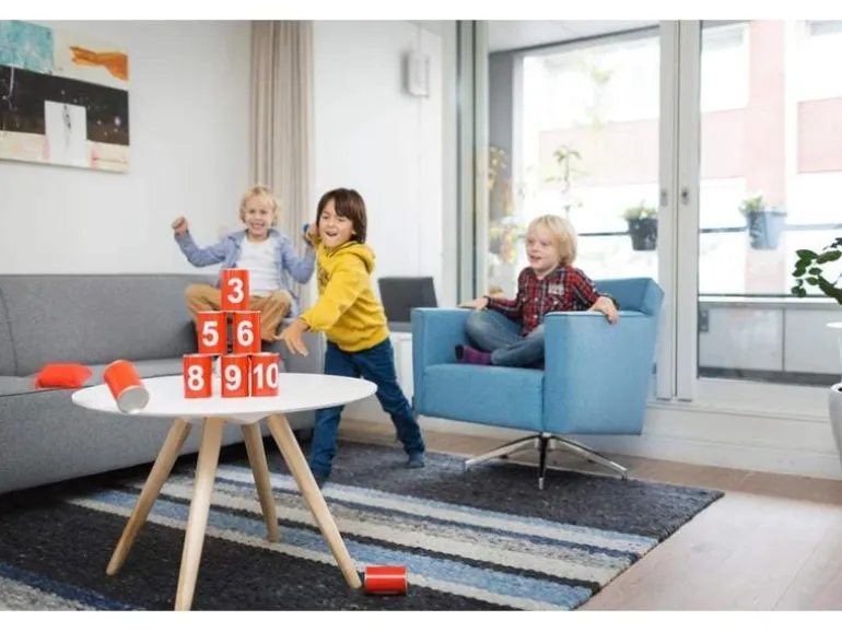 BS Toys Wurfspiel Büchsenwerfen rot mit Zahlen