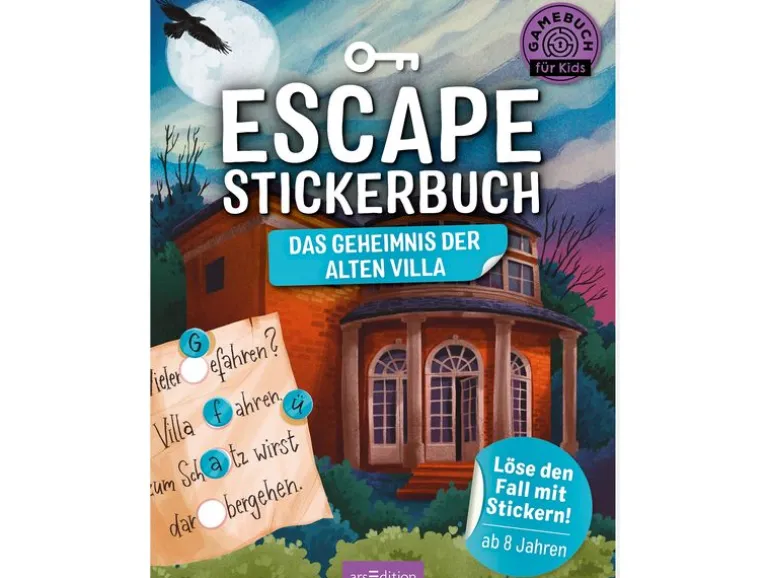 Buchzentrum Escape-Stickerbuch: Das Geheimnis der alten Villa 32 Seiten