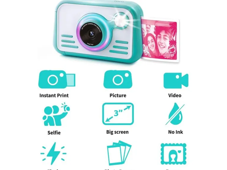 Canal Toys Instant Camera 2.0 with color paper Weiss/Türkis