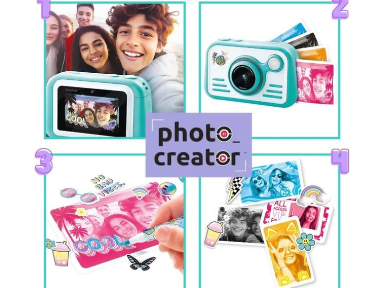 Canal Toys Instant Camera 2.0 with color paper Weiss/Türkis