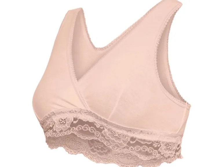 Carriwell Still-BH mit Spitzen Schwarz + Nude, XL