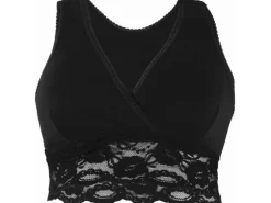 Carriwell Still-BH mit Spitzen Schwarz + Nude, XL