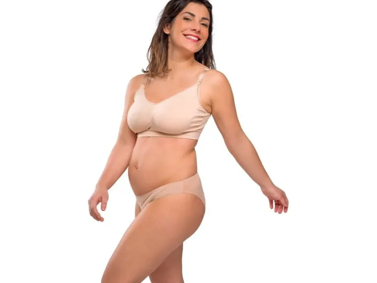 Carriwell Still-BH Seamless Original 2er Schwarz Beige M