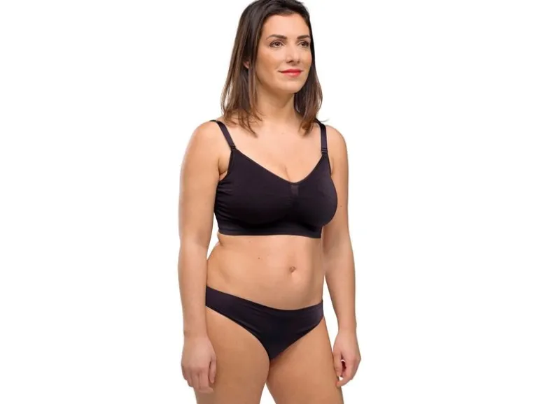 Carriwell Still-BH Seamless Original 2er Schwarz Beige M