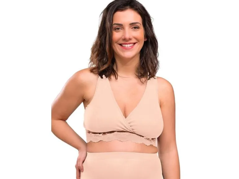 Carriwell Still- und Schlaf-BH Crossover Beige XL