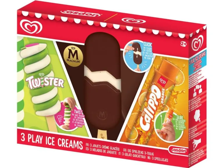 Casdon Lusso 3 Play Ice Cream Set Eiscreme-Set Kunststoff