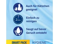 Catsan Katzenstreu Hygiene Plus Smart Pack, 2 x 4l