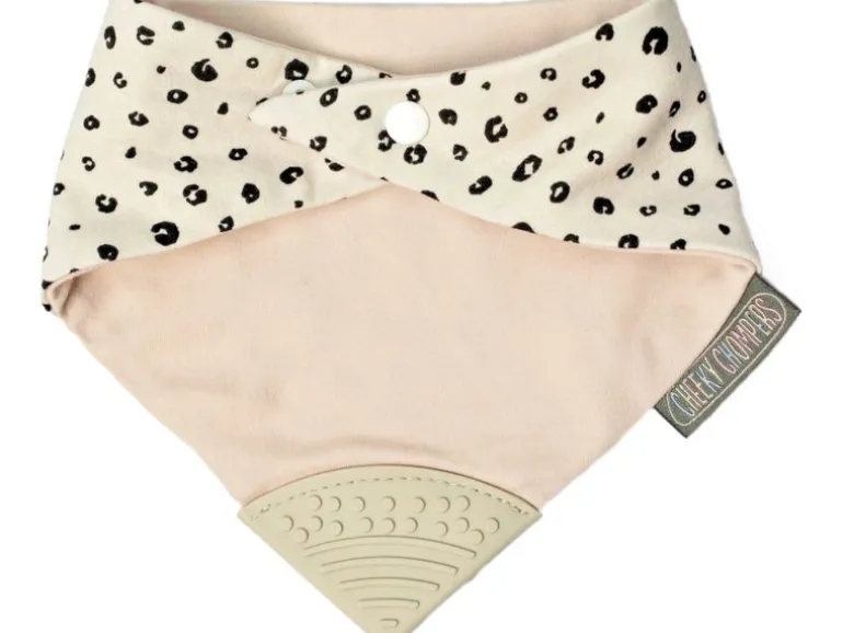 Cheeky Chompers Beisslätzchen Neckerchew Leopard Spot 45 x 18 cm